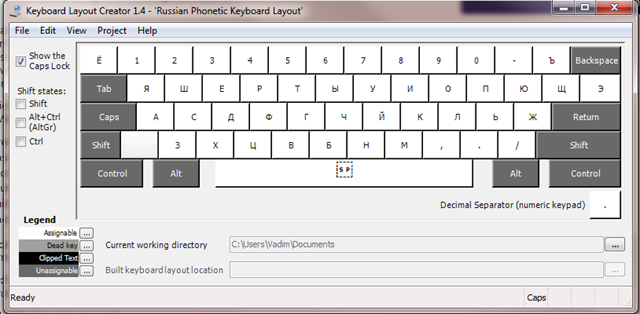 Russian phonetic keyboard pc